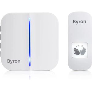 Kit de sonnette sans contact sans fil Byron - Portée 100m - 60 mélodies - Blanc - Publicité Kit de sonnette sans contact sans fil Byron - Portée 100m - 60 mélodies - Blanc - Publicité