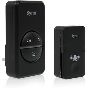 Byron DBY-23452BS Wireless Doorbell Set - Kinetic Energy - Black Byron DBY-23452BS Wireless Doorbell Set - Kinetic Energy - Black