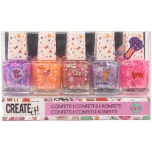 Set de Vernis à Ongles Confetti Create It! - 5 pièces - Publicité Set de Vernis à Ongles Confetti Create It! - 5 pièces - Publicité