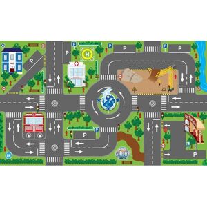 Kids Globe Kids Verkehrsmatte mit LED Ampeln - Spielteppich 120x72 cm Kids Globe Kids Verkehrsmatte mit LED Ampeln - Spielteppich 120x72 cm