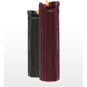 Ensemble de bougies BDSM à goutte Taboom - Température basse, noir & beige - Publicité Ensemble de bougies BDSM à goutte Taboom - Température basse, noir & beige - Publicité