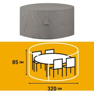 VidaXL Madison Outdoor Furniture Cover Round 320cm Grey - Outdoor Protection VidaXL Madison Outdoor Furniture Cover Round 320cm Grey - Outdoor Protection