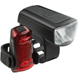 AXA Dwn 50 Lux Fietsverlichtingset - USB Oplaadbaar, 50 Lux, Zwart AXA Dwn 50 Lux Fietsverlichtingset - USB Oplaadbaar, 50 Lux, Zwart