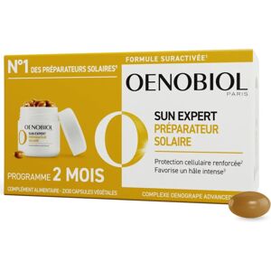 Oenobiol Sun Expert Veganer Sonnenschutz - Für Strahlende Bräune - 60 Kapseln Oenobiol Sun Expert Veganer Sonnenschutz - Für Strahlende Bräune - 60 Kapseln