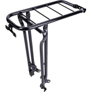 Porte-bagages Steco en Acier 28 pouces avec Support - Noir - Publicité Porte-bagages Steco en Acier 28 pouces avec Support - Noir - Publicité