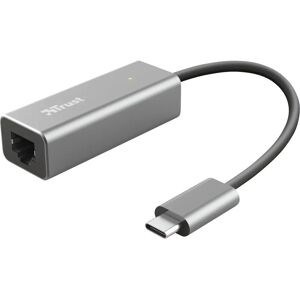 Adaptor Trust Dalyx USB-C către Ethernet - 1 Gbps - Gri Adaptor Trust Dalyx USB-C către Ethernet - 1 Gbps - Gri