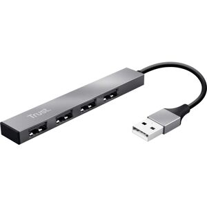 Trust Halyx USB 2.0 Aluminium - USB Hub 4 Ports Trust Halyx USB 2.0 Aluminium - USB Hub 4 Ports