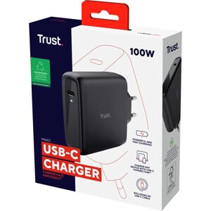 Trust Maxo 100W USB-C Charger - 2m Cable - Black - Universal Power Adapter Trust Maxo 100W USB-C Charger - 2m Cable - Black - Universal Power Adapter