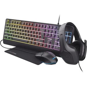 Kit Gaming Trust GXT792 Quadrox - Retroilluminazione RGB, Pack 4-in-1 Kit Gaming Trust GXT792 Quadrox - Retroilluminazione RGB, Pack 4-in-1