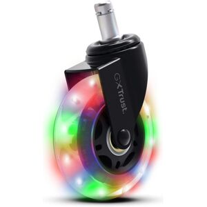 Trust GXT701 LED Gaming Chair Casters - Set of 5 Trust GXT701 LED Gaming Chair Casters - Set of 5