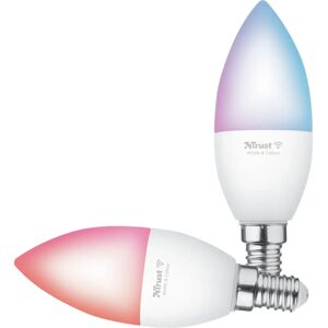 Trust 71293 okos világítás - Wi-Fi LED izzó - Fehér/ Szín - 2 db Trust 71293 okos világítás - Wi-Fi LED izzó - Fehér/ Szín - 2 db