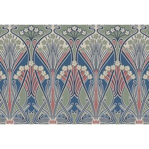 Arts And Crafts Dragonfly Damask Green Blue Red - Wallpaper Arts And Crafts Dragonfly Damask Green Blue Red - Wallpaper