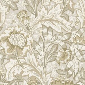 Arts And Crafts Acanthus Garden Beige Tan Cream Wallpaper - Wallpaper Arts And Crafts Acanthus Garden Beige Tan Cream Wallpaper - Wallpaper