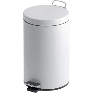 Cubo de basura con pedal - Plástico, 20L, Blanco Cubo de basura con pedal - Plástico, 20L, Blanco