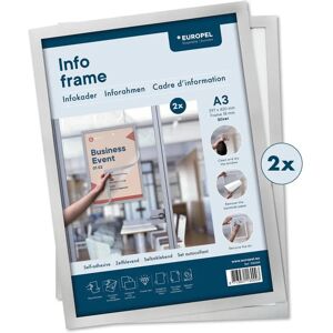 Cornice da parete Europel 196000 - Magnetica A3 Argento Cornice da parete Europel 196000 - Magnetica A3 Argento