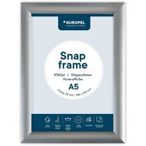 Cadre Pliable A5 Europel en Aluminium - Cadre Affiche 25mm Argenté Cadre Pliable A5 Europel en Aluminium - Cadre Affiche 25mm Argenté
