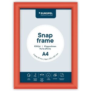Europel A4 Roter Bilderrahmen - 25mm Aluminium Europel A4 Roter Bilderrahmen - 25mm Aluminium