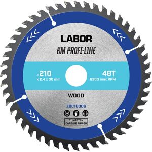 Labor HM Cirkelzaagblad - 210x30x2,2 mm - Geschikt voor hout Labor HM Cirkelzaagblad - 210x30x2,2 mm - Geschikt voor hout