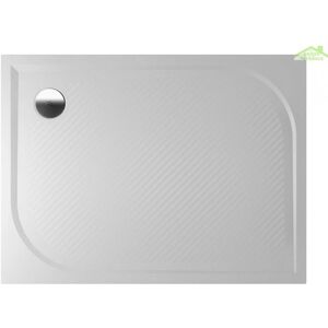 Receveur de Douche Rectangulaire Riho - 100x80cm - Blanc - Durable & Hygiénique - Publicité Receveur de Douche Rectangulaire Riho - 100x80cm - Blanc - Durable & Hygiénique - Publicité