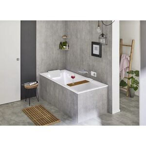 Riho Still Square Baignoire Rectangulaire - 170x75cm, Blanc, Avec Vidange - Publicité Riho Still Square Baignoire Rectangulaire - 170x75cm, Blanc, Avec Vidange - Publicité