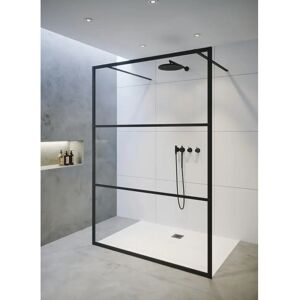 Riho G004029121 Paroi de douche walk-in avec cadre noir - Mobilier de salle de bain - Publicité Riho G004029121 Paroi de douche walk-in avec cadre noir - Mobilier de salle de bain - Publicité