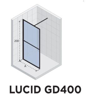 Riho GD400 Walk-In Duschwand - Duschtür für Duschwanne Riho GD400 Walk-In Duschwand - Duschtür für Duschwanne