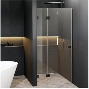 Riho X104 Porte de douche noire sans cadre - Porte de douche - Publicité Riho X104 Porte de douche noire sans cadre - Porte de douche - Publicité