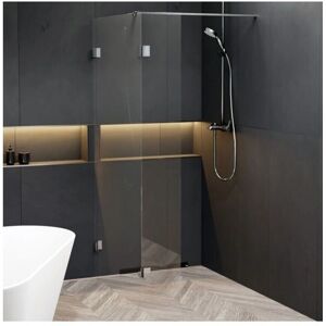 Riho X402 Cabine de douche Walk In - chromé - Publicité Riho X402 Cabine de douche Walk In - chromé - Publicité