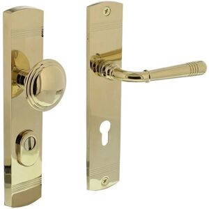 Poignée de porte Emily Intersteel - 72mm Laiton PVD Sécurité - Publicité Poignée de porte Emily Intersteel - 72mm Laiton PVD Sécurité - Publicité