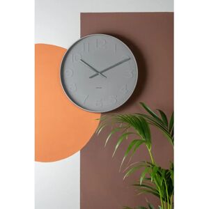 Karlsson Mr. Grey - Round Wall Clock - 51cm - Minimalist Design Karlsson Mr. Grey - Round Wall Clock - 51cm - Minimalist Design