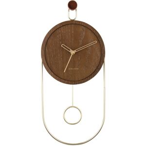 Karlsson Dark Wood Swing Pendulum Wall Clock - Wall Clock Karlsson Dark Wood Swing Pendulum Wall Clock - Wall Clock