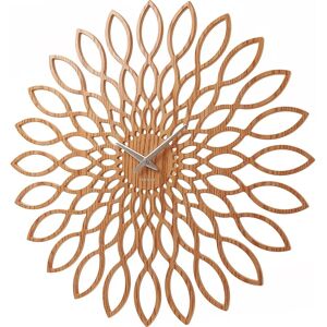 Karlsson Sunflower Wall Clock - Natural Wood - 60cm - Wall Clock Karlsson Sunflower Wall Clock - Natural Wood - 60cm - Wall Clock