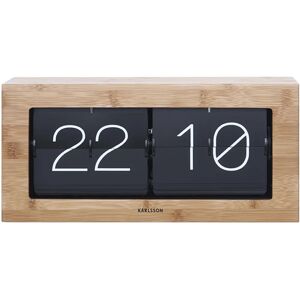 Karlsson KA5642WD Bamboo Black Flip Clock - Clock Karlsson KA5642WD Bamboo Black Flip Clock - Clock