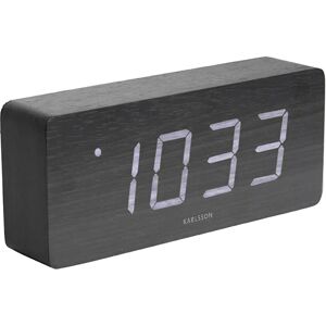 Karlsson Wooden LED Alarm Clock - KA5654BK Karlsson Wooden LED Alarm Clock - KA5654BK