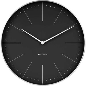 Ceas de perete Karlsson Normann Station 38 cm - Quartz - Negru Ceas de perete Karlsson Normann Station 38 cm - Quartz - Negru