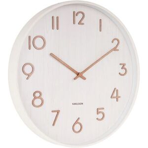 Karlsson KA5809WH White Wooden Wall Clock - Wall/Table Clock Karlsson KA5809WH White Wooden Wall Clock - Wall/Table Clock