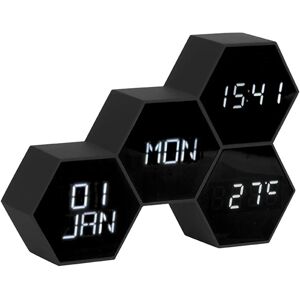 Karlsson KA5805BK Alarm Clock - Digital, Black, LED, Temperature, Date, Energy-Saving Mode Karlsson KA5805BK Alarm Clock - Digital, Black, LED, Temperature, Date, Energy-Saving Mode