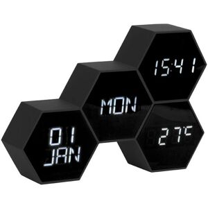 Karlsson KA5805BK Alarm Clock - Digital, Black, LED, Temperature, Date, Energy-Saving Mode Karlsson KA5805BK Alarm Clock - Digital, Black, LED, Temperature, Date, Energy-Saving Mode