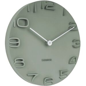 Karlsson KA5311GR Wall Clock - Green - Round - 42cm - Modern Karlsson KA5311GR Wall Clock - Green - Round - 42cm - Modern