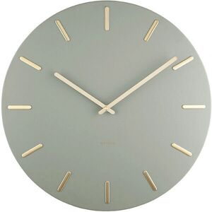 Karlsson Green Round Wall Clock - Modern Neutral Design Karlsson Green Round Wall Clock - Modern Neutral Design