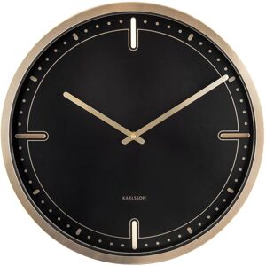 Väggklocka Present Time - Svart Stål - 42cm - Väggklocka Väggklocka Present Time - Svart Stål - 42cm - Väggklocka