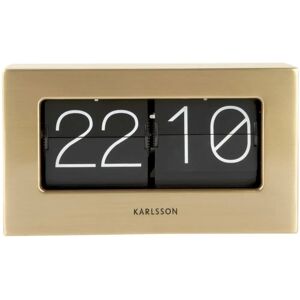 Karlsson KA5620GD Gold Wall Clock - Modern Flip Mechanism Karlsson KA5620GD Gold Wall Clock - Modern Flip Mechanism