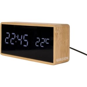Karlsson Bambus LED Vækkeur - Temperatur & Flere Vækkeure Karlsson Bambus LED Vækkeur - Temperatur & Flere Vækkeure