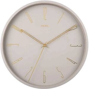 Horloge murale Belle Numbers Karlsson - Gris chaud - Publicité Horloge murale Belle Numbers Karlsson - Gris chaud - Publicité