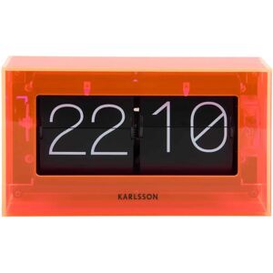 Karlsson Orange Rectangular Neon Wall/Desk Clock Karlsson Orange Rectangular Neon Wall/Desk Clock