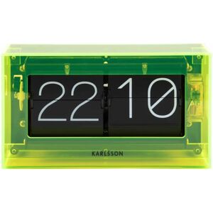 Karlsson Yellow Flip Clock - Wall/Desk Timepiece Karlsson Yellow Flip Clock - Wall/Desk Timepiece