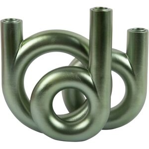 PRESENT TIME - Castiçal de Anel Alt.20Cm Hora Presente Verde - 20cm - Green - Candle Holder PRESENT TIME - Castiçal de Anel Alt.20Cm Hora Presente Verde - 20cm - Green - Candle Holder