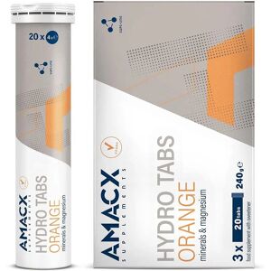 Amacx Hydro Tabs - Saveur Orange - Comprimés - Publicité Amacx Hydro Tabs - Saveur Orange - Comprimés - Publicité