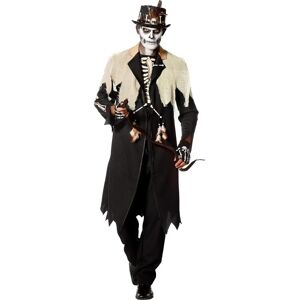 Wilbers Voodoo Men Skelettkostüm - Herren 56 Schwarz-Weiß Wilbers Voodoo Men Skelettkostüm - Herren 56 Schwarz-Weiß