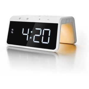 Caliber HCG019QI-W Alarm Clock - Wireless Charger - Dual Alarm - Wake-Up Light Caliber HCG019QI-W Alarm Clock - Wireless Charger - Dual Alarm - Wake-Up Light